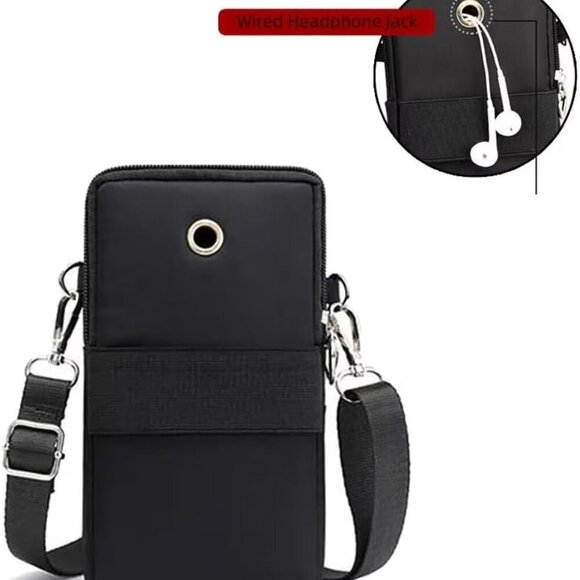 Cell Phone Bag Water Resistant Crossbody Purse Small Shoulder Wallet - Picture 6 of 7